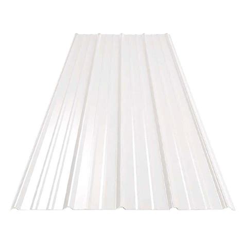 white sheet metal roofing|galvalume white 16x3 metal panels.